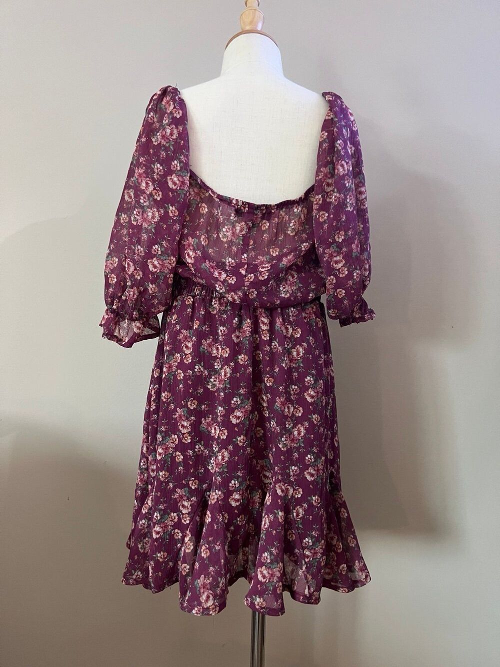 Girls Purple Plum Prairie Dress by Trixxi Clothing Company sz XXS - Picture 4 of 5